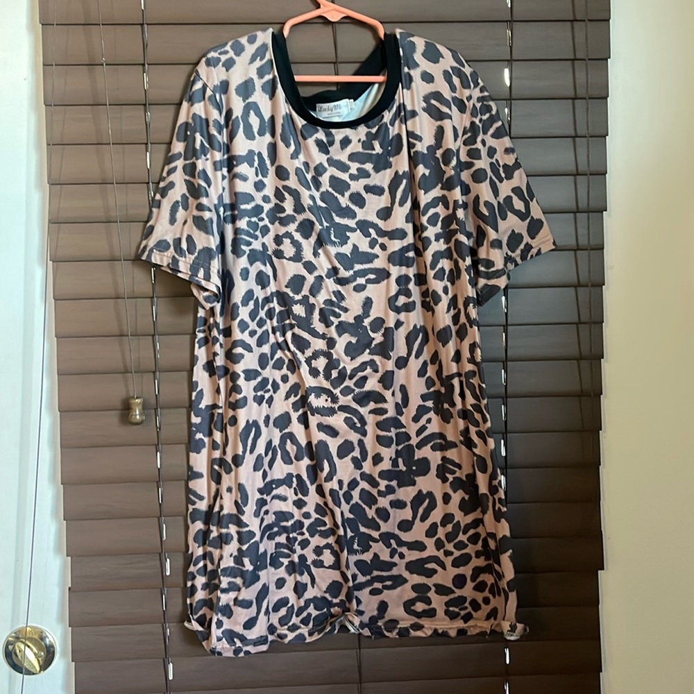 Boutique animal print top size large